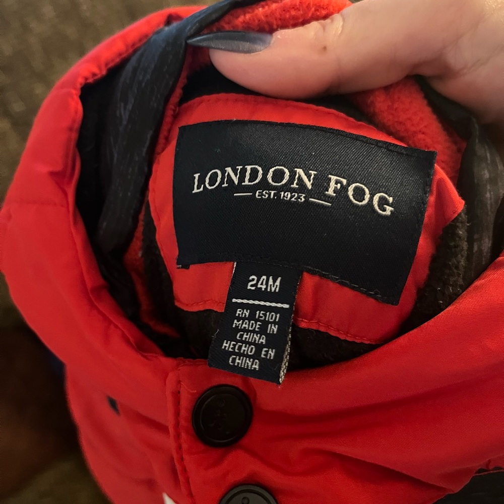London Fog Red Puffer Jacket Bold Style 2for 10$